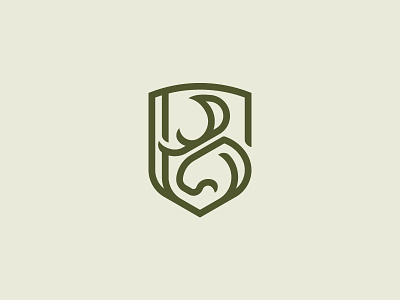 Moose Shield B Monogram Logo