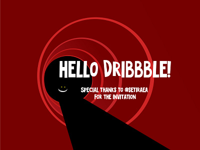 Finally, I'm a Player! Hello Dribbble World! branding character design graphic design hello illustration illustrstor logo red