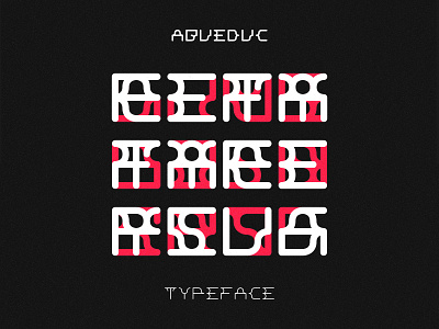 Aqueduc Typeface art color design graphic design graphism illustration typeface typeface design typography vector