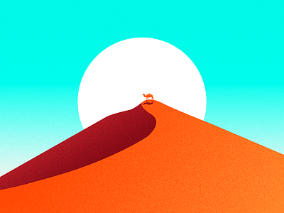 SAND DUNE color desert design illustration light minimalist sun texture