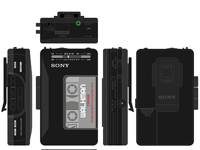 Product Renditions - Sony Walkman