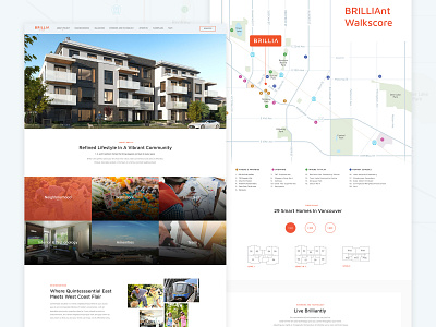 Brillia Homes construction homes lifestyle neighbourhood orange smarthome technology ux ui website