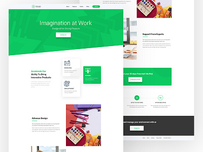 Landing Page brand creative design