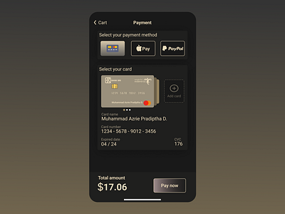 Daily UI #002 Credit card checkout form app dailyui design mobile ui