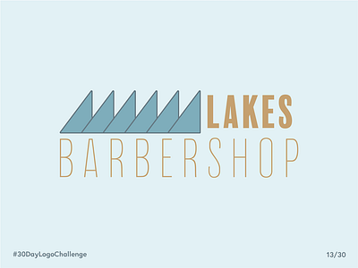 Logo Challenge I Barbershop 30day barber barbershop daily lakes logo