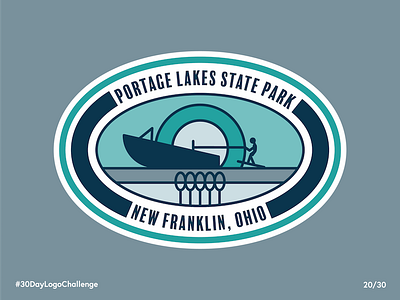 Logo Challenge I Badge badge challenge daily franklin lakes logo new ohio park portage skiing water