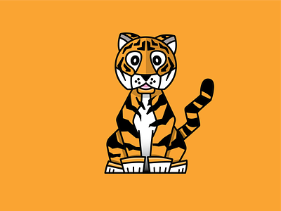 Little Tiger animal illustration kid logo logo animal tiger