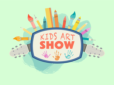 Kid Art Show art color fundraiser fundraising illustration kid kids logo logo design non profit show supplies