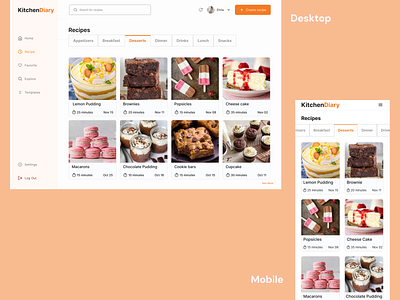 Recipes page design recipe recipe books recipe website ui ux view recipe