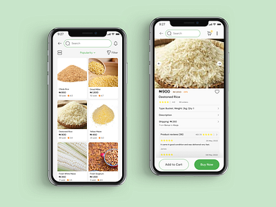 Products page app design food app products page ui ux