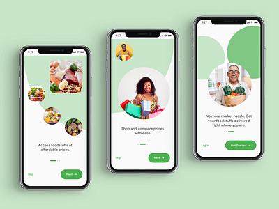 Onboarding screens app design food app onboarding onboarding pages ui uiux design ux