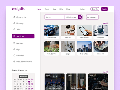 Craigslist redesign craigslist redesign design redesign ui uiux design ux website