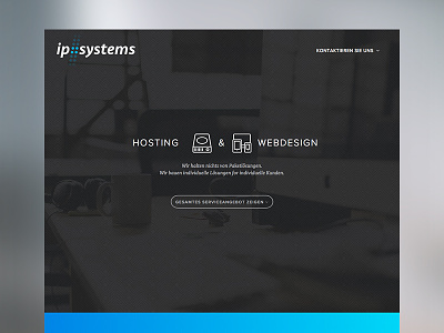 Placeholder Singlepage for ip::systems (1/3) dark singlepage webdesign website