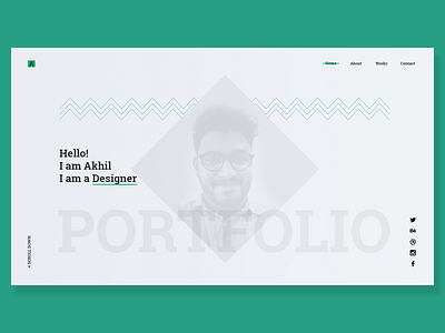 Personal Portfolio design graphic portfolio uiux webdesign