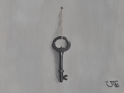 a Door Opener acrylic canvas decoration key painting wall