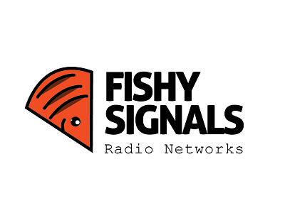 Fishy Signals 2 branding broadcasting design graphic identity logo radio signals