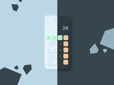 Neumorphic Calculator app design calculator dailyui design figma illustration neumorphic neumorphism product design ui ui challenge ui design ux ux challenge ux design