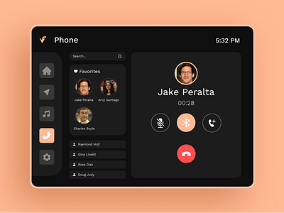 Car Interface Phone Call app design car dashboard car design car interface car touch screen dailyui design challenge figma figma design phone call phone feature product design ui design ux design