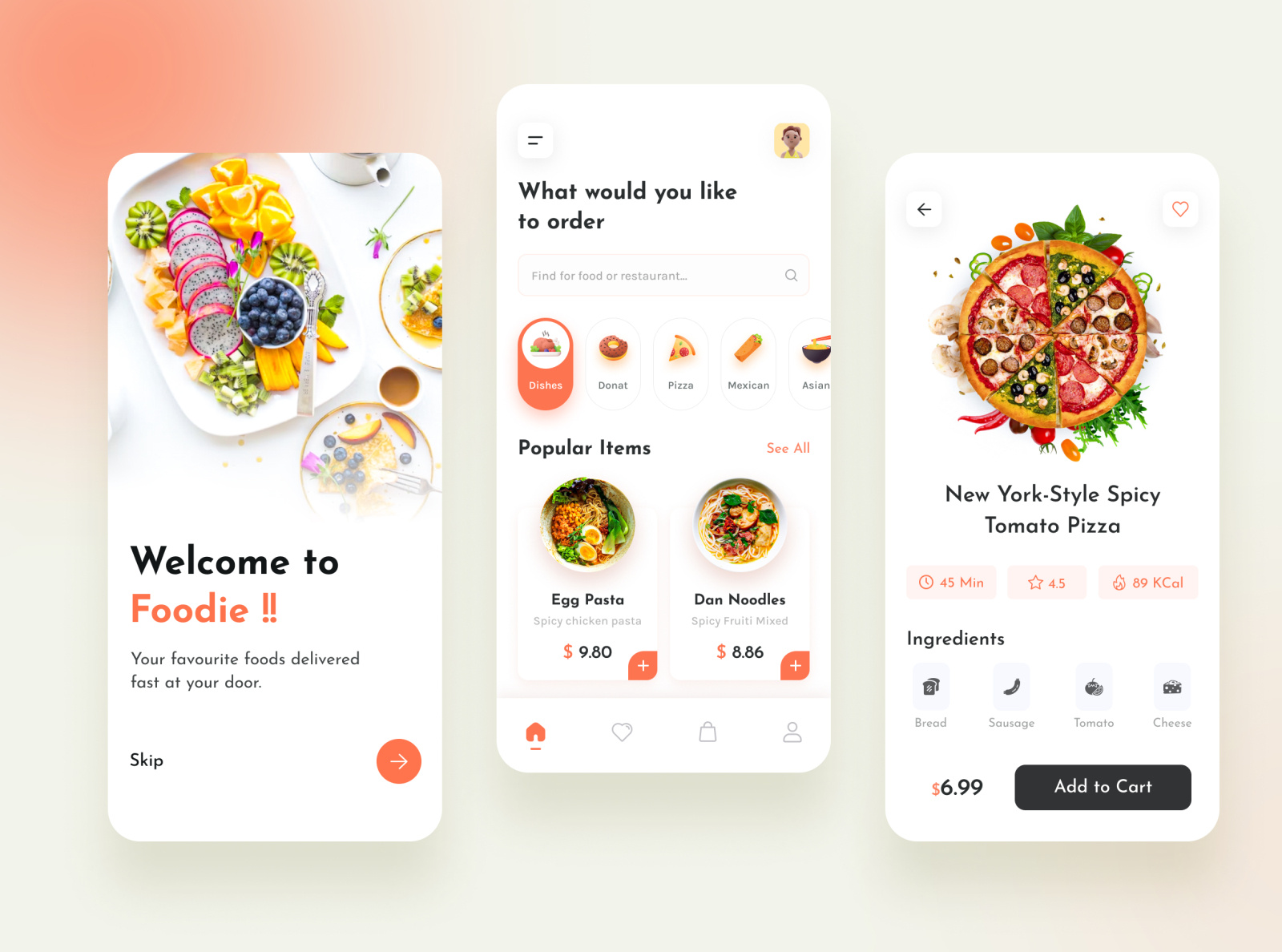 Food Delivery App by dhruvi Sabhadiya on Dribbble