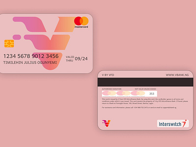 Debit card design