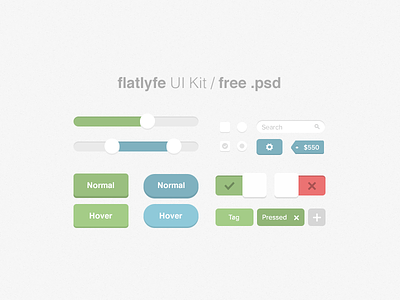 #flatlyfe UI Kit [FREEBIE]