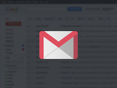 [FREEBIE] Gmail Icon ai flat free freebie gmail icon illustrator mail psd shadow ui vector