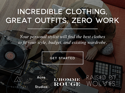 Tally - Shop exuberant brands ecommerce fashion landing page minimal shopping