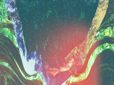 forest abstract bend colors data design experimental glitch mosh trippy visuals