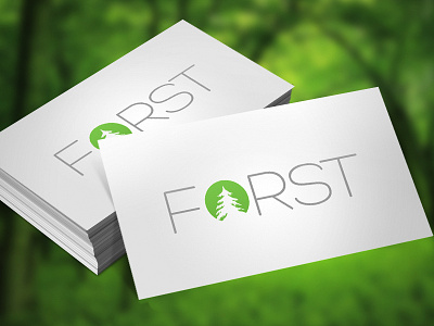 forst apparel brand branding clothing design emblem forest green identity logo mark mockup outdoors trees