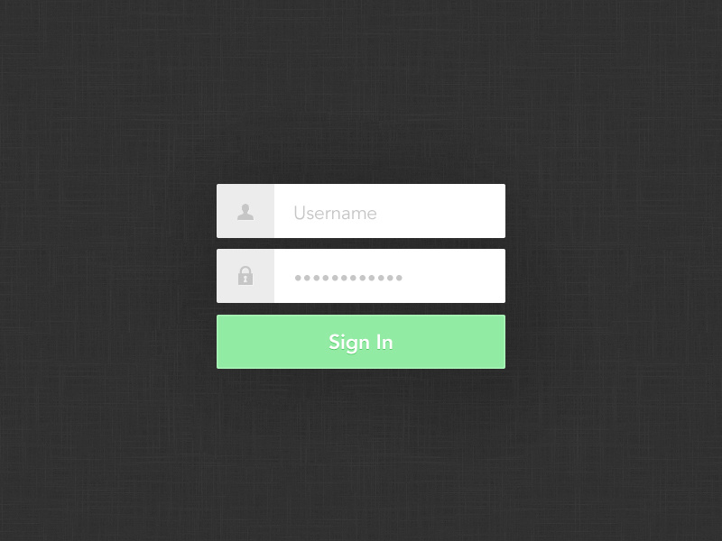 Sign In Element sign in sign up registration elements ui user interface freebies psd free clean flat minimal ux web avenir