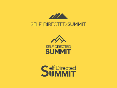 Self Direct Summit brand branding design identity logo minimal speaking summit