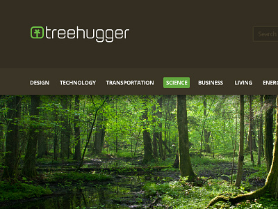 treehugger blog clean design detail flat menu minimal news settings treehugger ui user experience user interface ux web