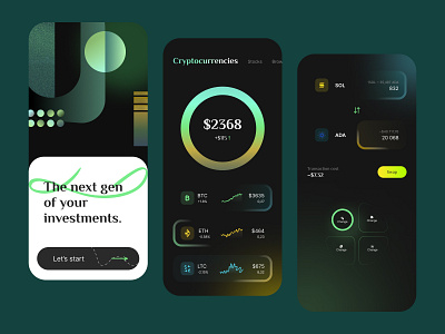 Cryptocurrency Trading Mobile app app app design assistant banking binance bitcoin blockchain coin crypto crypto currency crypto trading app cryptocyrrency darkmode finance fintech mobile mobile app design mobile design token wallet