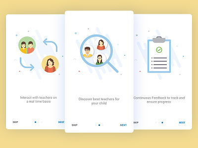 Onboarding Screens for Education App - User 2 education interface mobile ui onboarding