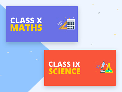 Educational Banners for Web & Mobile App banner design education maths mobile science startup web