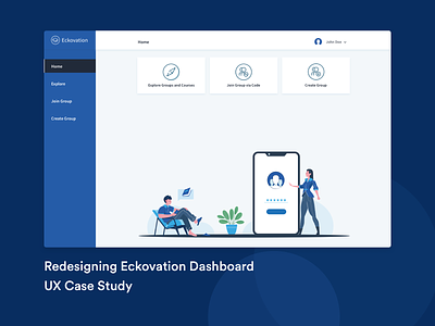 Eckovation Dashboard dashboard dashboard ui edtech redesign ux