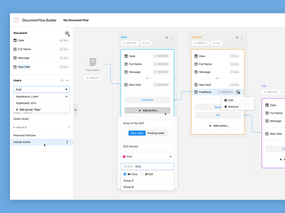 Business Process Builder Concept b2b backend blockchain builder cabinet complex concept constructor desktop flow scheme ux uxui web