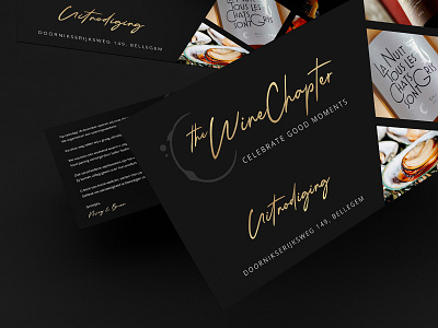 Wine Chapter advertising alcohol black champagne clean culinary design elegant graphic design invitation invitations invite logo luxurious minimalism minimalist mockup tasting typography wine