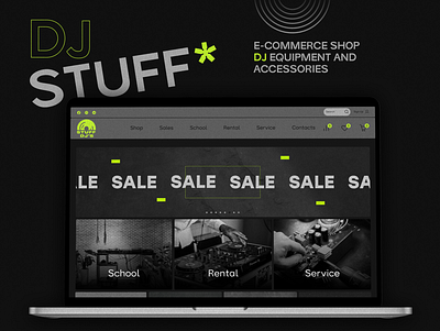 E-commerce shop - DJ equipment and accessories artist dj ecommerce event festival music party ui web