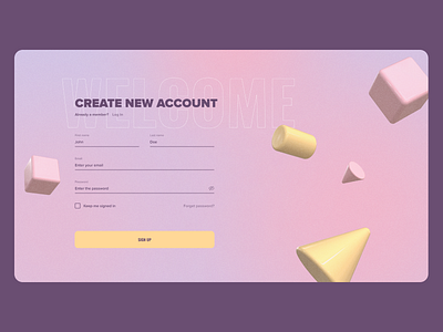 Daily UI Challenge 001 - Sign Up