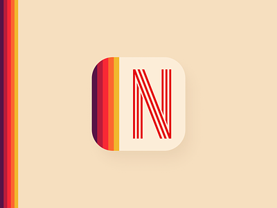 Daily UI Challenge 005 - App icon 005 appicon challenge dailyui dailyuichallenge design figma icon netflix vhs