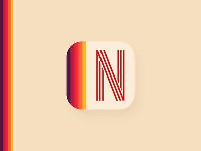Daily UI Challenge 005 - App icon 005 appicon challenge dailyui dailyuichallenge design figma icon netflix vhs