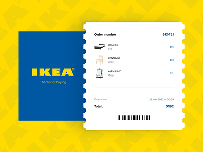 Daily UI Challenge 017 - Email Receipt