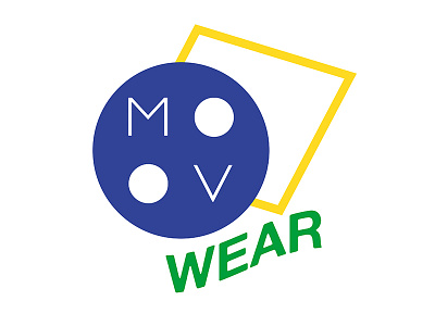 MOOV wear logo 80s blue brazil green logo yellow