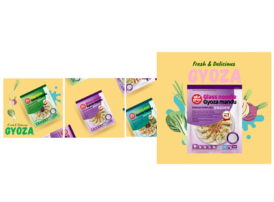 Food package + Ads in social media ads advertisement branding design graphic design illustration logo