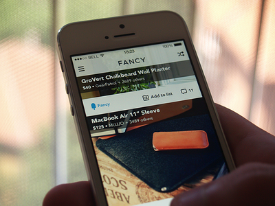Fancy app concept app fancy ios ios7 iphone ui user itnerface ux visual