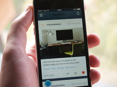 Home view app concept home ios iphone mobile tumblr ui user interface