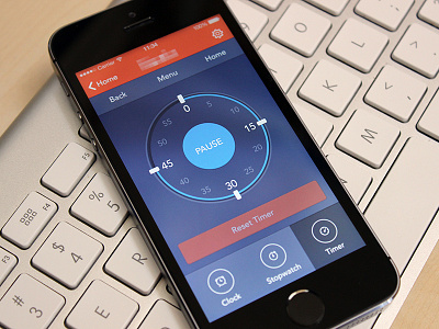 Timer app ios iphone timer ui user interface visual design
