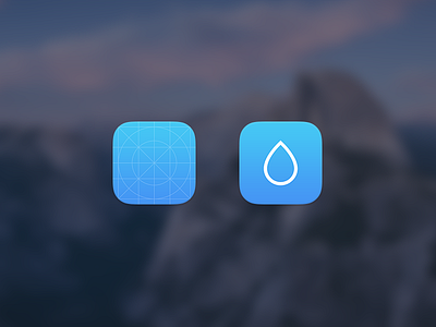 Rainy Icon app app icon drop icon ios rainy ui user interface visual design