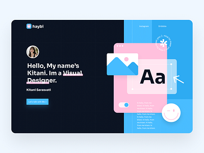 Meet Haybi 😄 branding design desktop flat illustration interface ui ux vector web